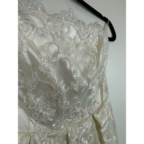 NWOT Eva Franco Off-White Ankle Length Special Occasion Dress - Picture 2 of 6